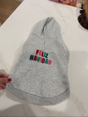 Gray 'Feliz Navidad' Holiday Hoodie - Women's Pullover Sweatshirt